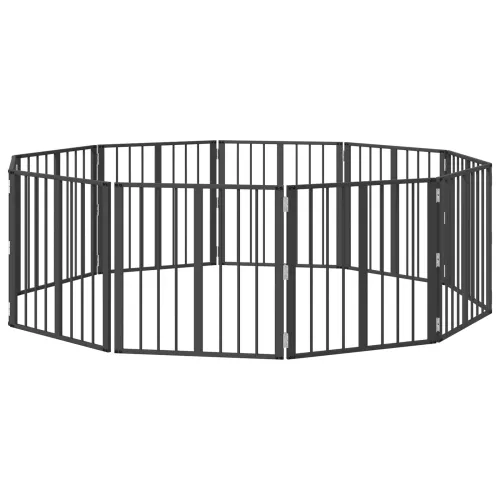 Vrata za pse 10 kom. Crna 60 x 60 cm Pocinčani čelik - 60 x 60 cm 10 Cijena