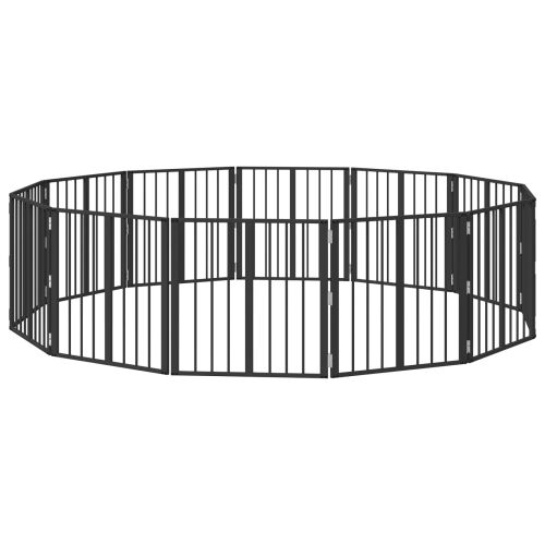 Vrata za pse 12 kom. Crna 60 x 60 cm Pocinčani čelik - 60 x 60 cm 12 Cijena