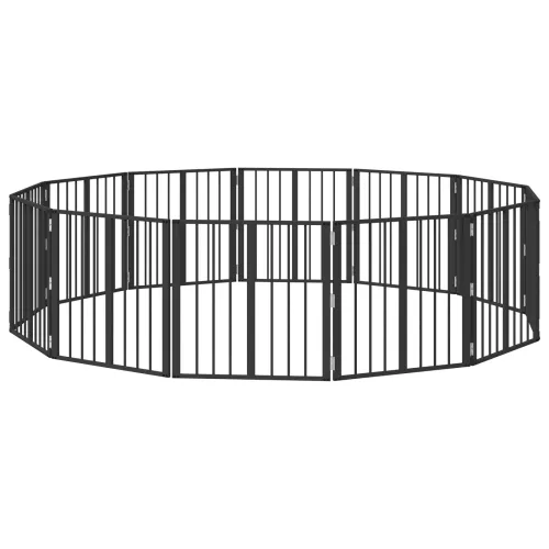 Vrata za pse 12 kom. Crna 60 x 60 cm Pocinčani čelik - 60 x 60 cm 12 Cijena