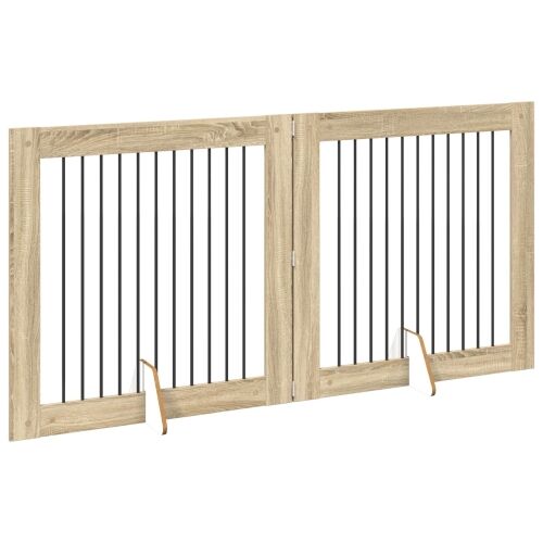 Preklopna vrata za pse s postoljem 2 kom. Hrast sonoma 200,5 cm - Hrast sonoma 100 x 100 cm 2 Cijena