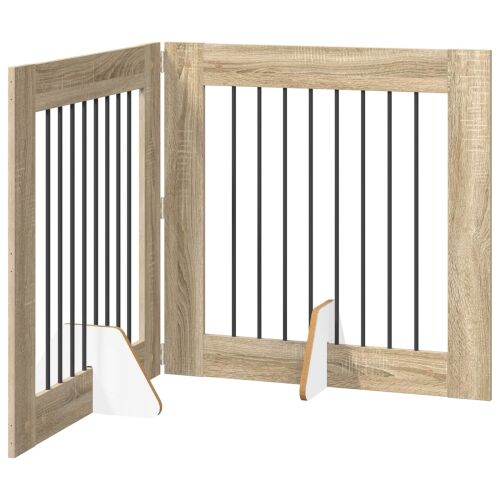 Preklopna vrata za pse s postoljem 2 kom. Hrast sonoma 160,5 cm - Hrast sonoma 80 x 80 cm 2 Cijena