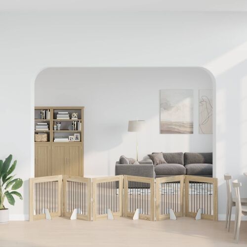 Preklopna vrata za pse s postoljem 6 kom. Hrast sonoma 482 cm - Hrast sonoma 80 x 80 cm 6 Cijena