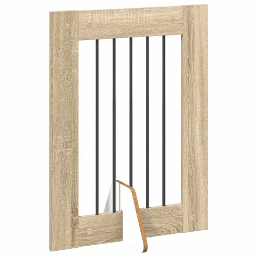 Preklopna vrata za pse s postoljem 4 kom. Hrast sonoma 241 cm - Hrast sonoma 60 x 80 cm 4 Cijena