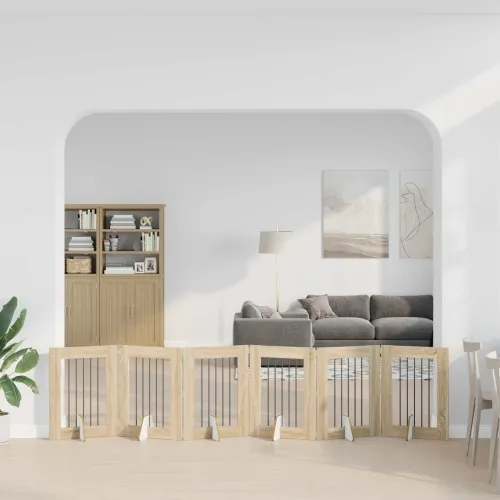 Preklopna vrata za pse s postoljem 6 kom. Hrast sonoma 362 cm - Hrast sonoma 60 x 80 cm 6 Cijena