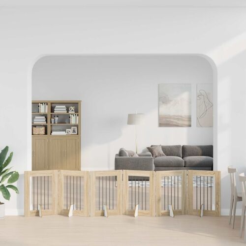 Preklopna vrata za pse s postoljem 6 kom. Hrast sonoma 362 cm - Hrast sonoma 60 x 80 cm 6 Cijena