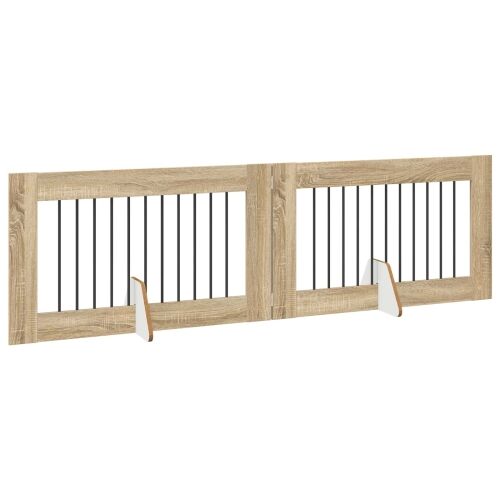 Preklopna vrata za pse s postoljem 2 kom. Hrast sonoma 200,5 cm - Hrast sonoma 100 x 60 cm 2 Cijena