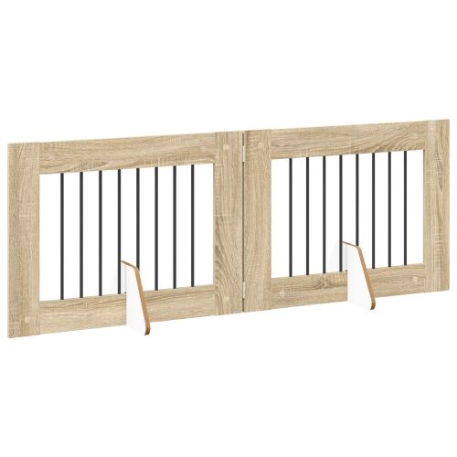 Preklopna vrata za pse s postoljem 2 kom. Hrast sonoma 160,5 cm - Hrast sonoma 80 x 60 cm 2 Cijena