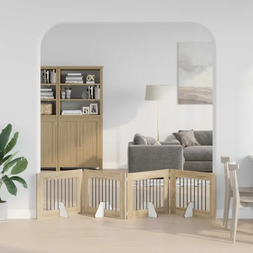 Preklopna vrata za pse s postoljem 4 kom. Hrast sonoma 321 cm - Hrast sonoma 80 x 60 cm 4 Cijena