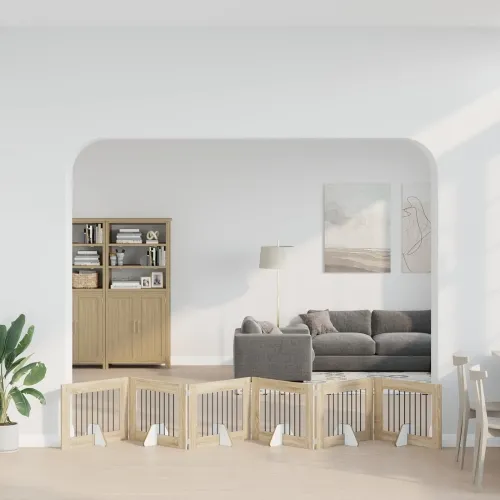 Preklopna vrata za pse s postoljem 6 kom. Hrast sonoma 482 cm - Hrast sonoma 80 x 60 cm 6 Cijena