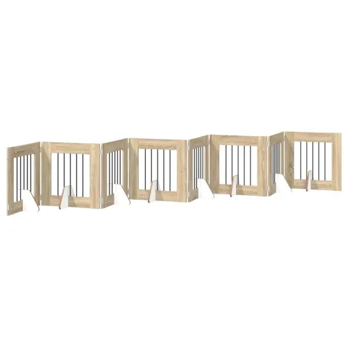 Preklopna vrata za pse s postoljem 8 kom. Hrast sonoma 60 cm - Hrast sonoma 60 x 60 cm 8 Cijena