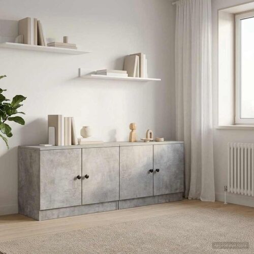 Ormar za krevet na kat 2 kom. Betonska siva 66 x 35 x 48 cm - Betonska siva Cijena
