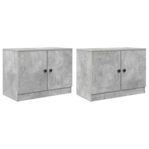 Ormar za krevet na kat 2 kom. Betonska siva 66 x 35 x 48 cm - Betonska siva Cijena