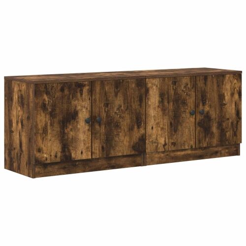 Ormar za krevet na kat 2 kom. Dimljeni hrast 66 x 35 x 48 cm - Dimljeni hrast Cijena