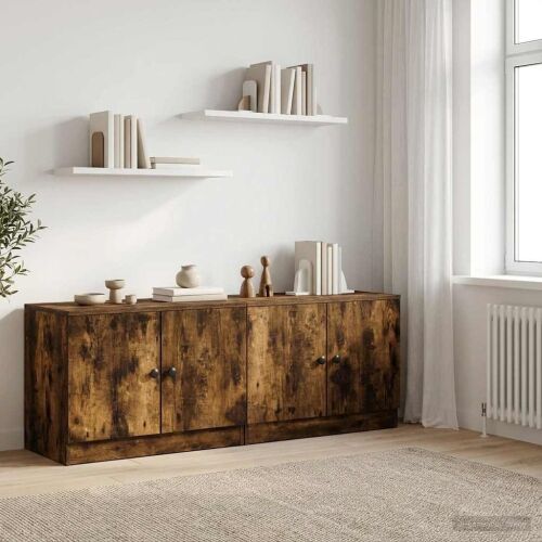 Ormar za krevet na kat 2 kom. Dimljeni hrast 66 x 35 x 48 cm - Dimljeni hrast Cijena