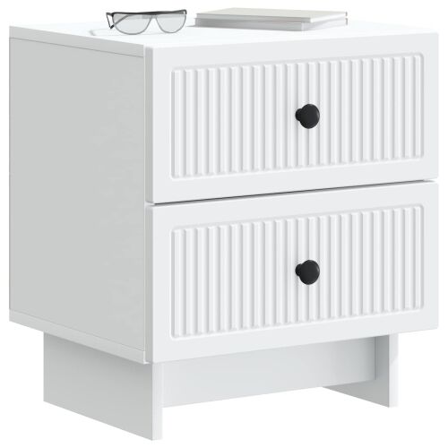 Noćni ormar Bijela 43 x 34,5 x 47,5 cm Konstruirano drvo - Bijela 1 Cijena
