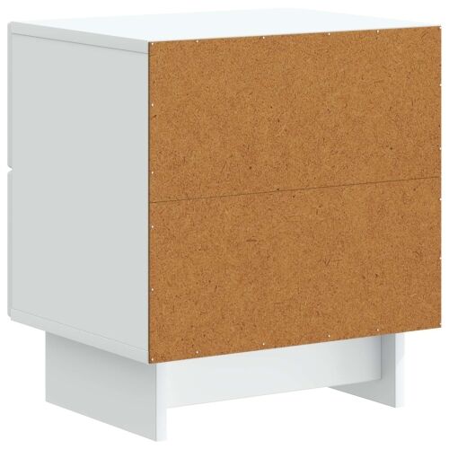 Noćni ormar Bijela 43 x 34,5 x 47,5 cm Konstruirano drvo - Bijela 1 Cijena