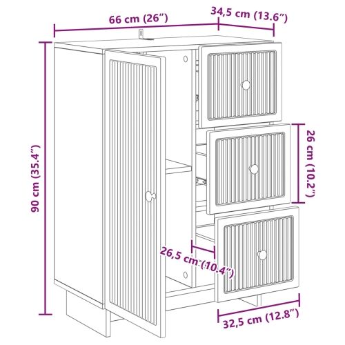 Kreveta Bijela 66 x 34,5 x 90 cm Konstruirano drvo - Bijela Cijena