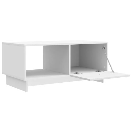 Stolić za kavu Bijela 90 x 50 x 40 cm Konstruirano drvo - Bijela Cijena