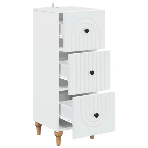 Ormar s ladicama Bijela 33 x 34,5 x 90 cm Konstruirano drvo - Bijela Cijena