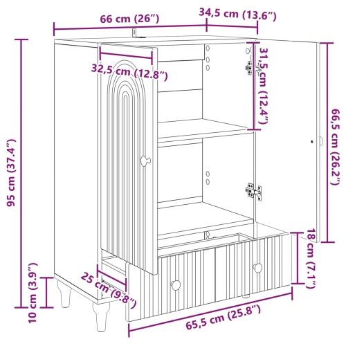 Kreveta Bijela 66 x 34,5 x 95 cm Konstruirano drvo - Bijela Cijena