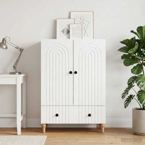 Kreveta Bijela 66 x 34,5 x 95 cm Konstruirano drvo - Bijela Cijena