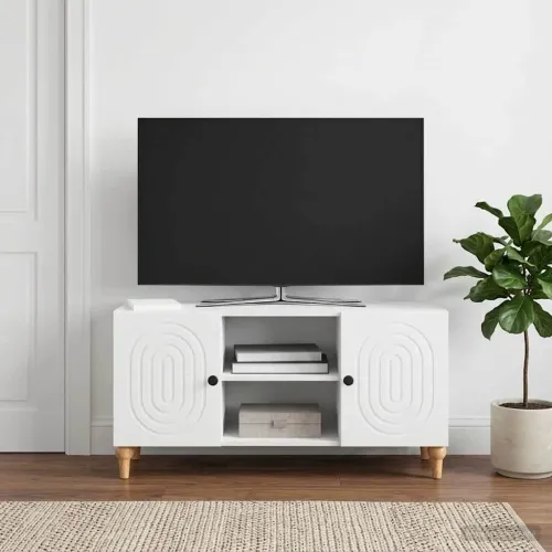 TV ormar Bijela 102 x 34,5 x 50 cm Konstruirano drvo - Bijela Cijena