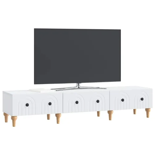 TV ormar s ladicama Bijela 147 x 34,5 x 30 cm Konstruirano drvo - Bijela Cijena