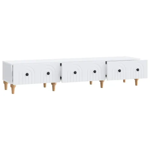 TV ormar s ladicama Bijela 147 x 34,5 x 30 cm Konstruirano drvo - Bijela Cijena