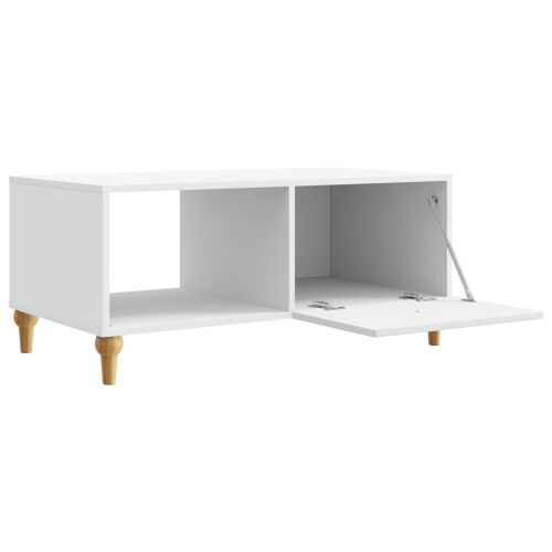 Stolić za kavu Bijela 90 x 50 x 40 cm Konstruirano drvo - Bijela Cijena