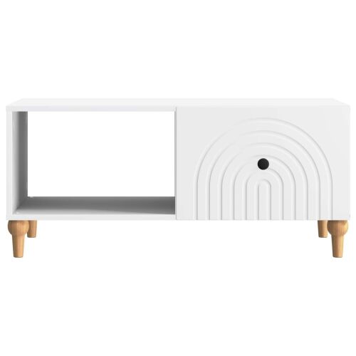Stolić za kavu Bijela 90 x 50 x 40 cm Konstruirano drvo - Bijela Cijena