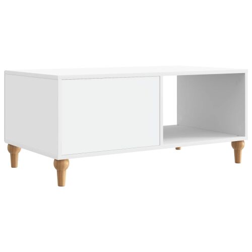 Stolić za kavu Bijela 90 x 50 x 40 cm Konstruirano drvo - Bijela Cijena