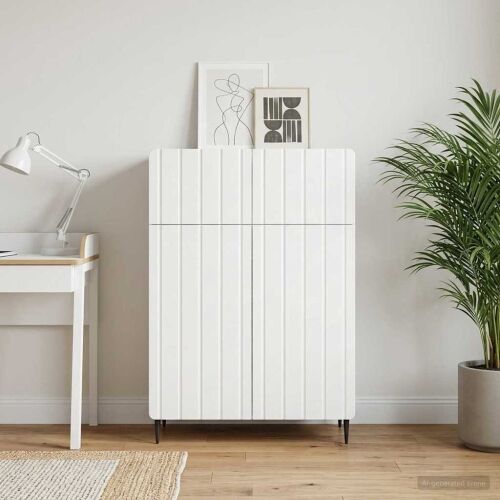 Kreveta Bijela 66 x 34,5 x 92 cm Konstruirano drvo - Bijela Cijena