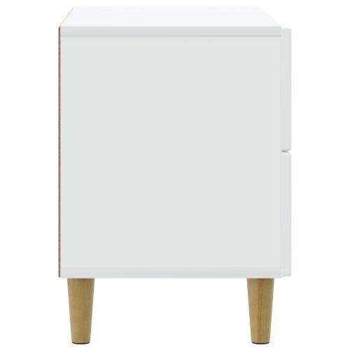 Noćni ormar Bijela 62 x 34,5 x 48 cm Konstruirano drvo - Bijela Cijena