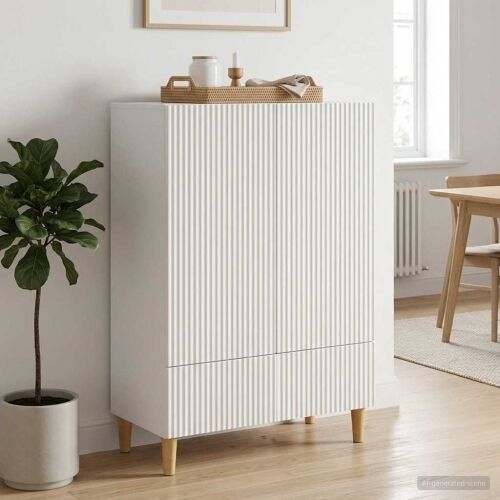 Kreveta Bijela 66 x 34,5 x 95 cm Konstruirano drvo - Bijela Cijena