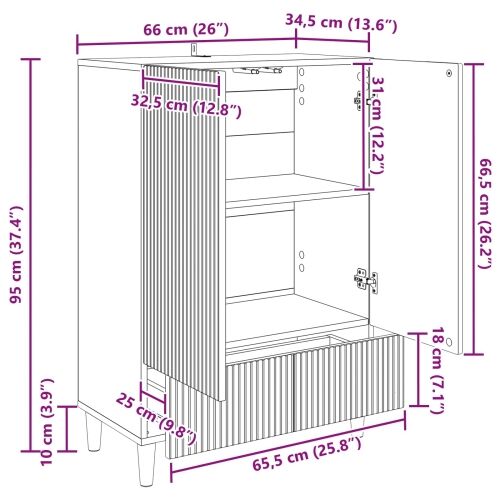 Kreveta Bijela 66 x 34,5 x 95 cm Konstruirano drvo - Bijela Cijena