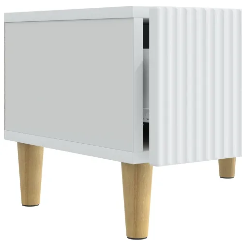TV ormar s ladicama Bijela 147 x 34,5 x 30 cm Konstruirano drvo - Bijela Cijena