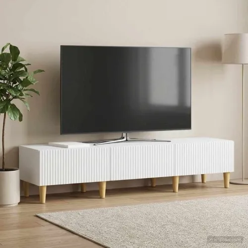 TV ormar s ladicama Bijela 147 x 34,5 x 30 cm Konstruirano drvo - Bijela Cijena