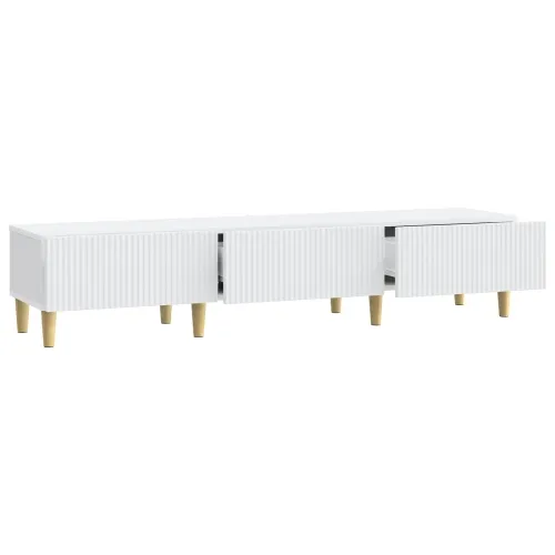 TV ormar s ladicama Bijela 147 x 34,5 x 30 cm Konstruirano drvo - Bijela Cijena