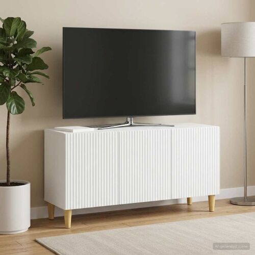 TV ormar Bijela 99 x 34,5 x 50 cm Konstruirano drvo - Bijela Cijena