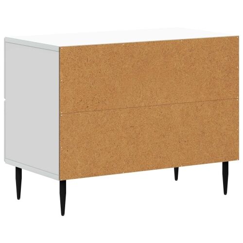 Noćni ormar Bijela 62 x 34,5 x 47,5 cm Konstruirano drvo - Bijela Cijena