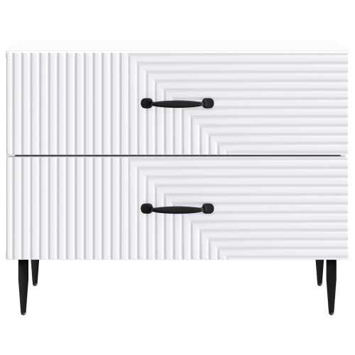 Noćni ormar Bijela 62 x 34,5 x 47,5 cm Konstruirano drvo - Bijela Cijena
