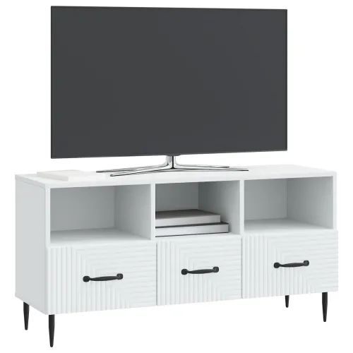 TV ormar s ladicama Bijela 102 x 34,5 x 50 cm Konstruirano drvo - Bijela Cijena