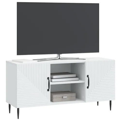 TV ormar Bijela 102 x 34,5 x 50 cm Konstruirano drvo - Bijela Cijena