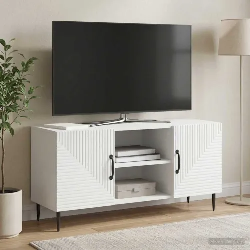 TV ormar Bijela 102 x 34,5 x 50 cm Konstruirano drvo - Bijela Cijena