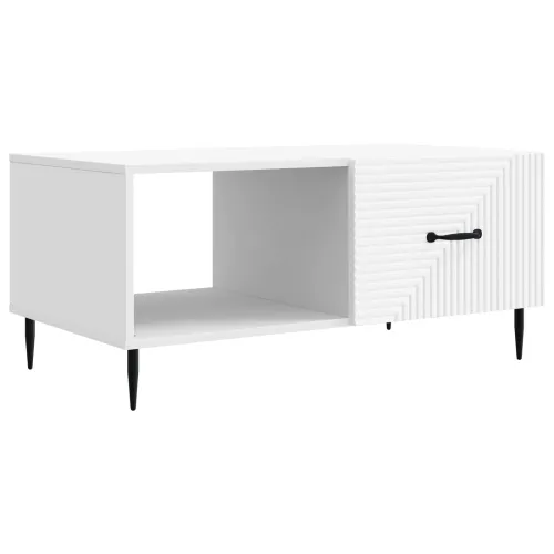 Stolić za kavu Bijela 90 x 50 x 40 cm Konstruirano drvo - Bijela Cijena