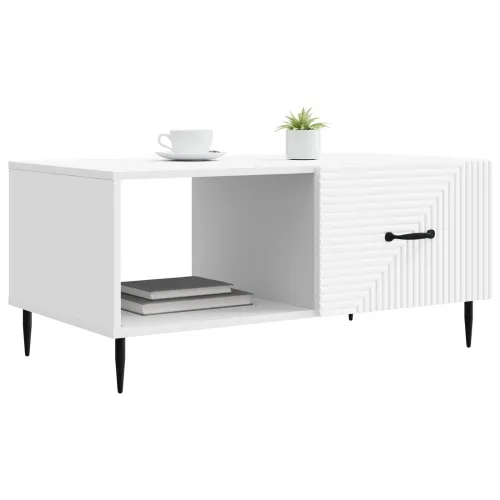 Stolić za kavu Bijela 90 x 50 x 40 cm Konstruirano drvo - Bijela Cijena