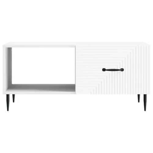 Stolić za kavu Bijela 90 x 50 x 40 cm Konstruirano drvo - Bijela Cijena