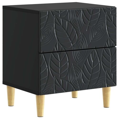 Noćni ormarić 2 kom. Crna 43 x 34,5 x 48 cm Konstruirano drvo - Crna 2 Cijena