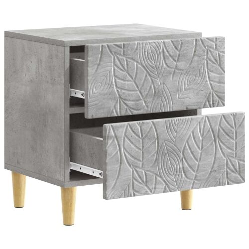 Noćni ormarić 2 kom. Betonska siva 43 x 34,5 x 48 cm - Betonska siva 2 Cijena