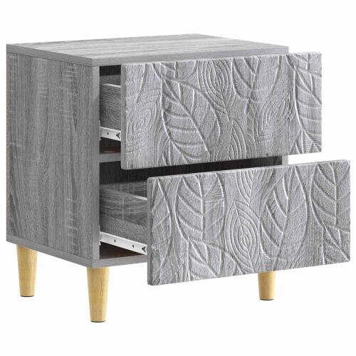 Noćni ormarić 2 kom. Siva Sonoma 43 x 34,5 x 48 cm - Siva Sonoma 2 Cijena